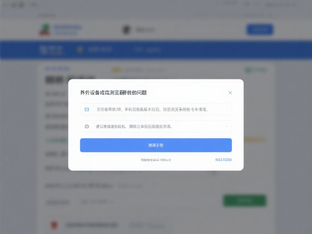 另外，设备或浏览器兼容性问题也不容忽视。如果你的设